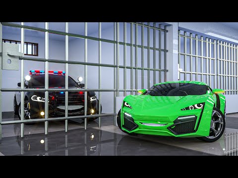 Sergeant Lucas the Police Car Catching Sport Car who Broke the Law - Sergeant Lucas vs Sports Car