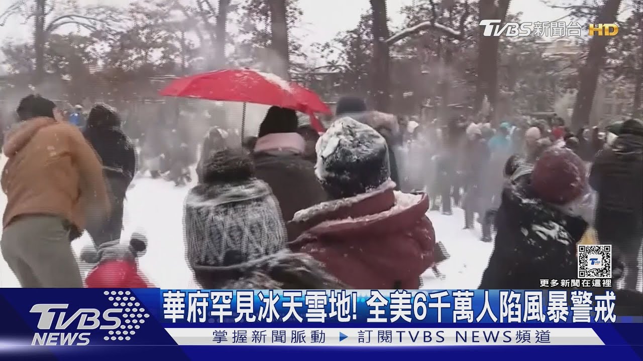 打雪仗囉！華府罕見冰天雪地　全美6000萬人陷風暴警戒