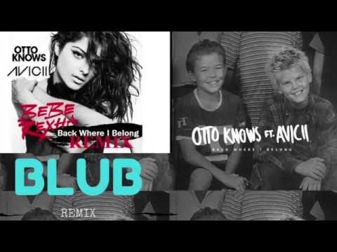 OTTO KNOWS FT. AVICII & BEBE REXHA - BACK WHERE I BELONG *LYRICS VIDEO* [REMIX]