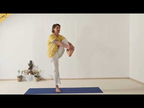 Fuss zur Kopf Stellung - Vrikshasana Variation - 84 Hauptasanas - Teil 74