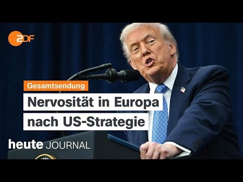 Video Thumbnail: heute journal vom 08.12.2025 US-Strategie, Wadephul in China, Ukraine-Treffen