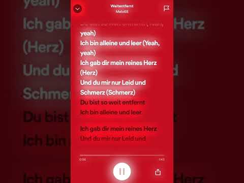 weit entfernt (sped 🆙 +lyrics)