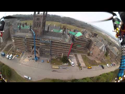 moor hospital flybys with the moonlander custom quad