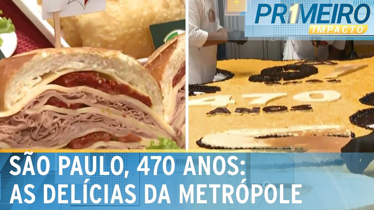 SP 470: bolo gigante e mortadela para celebrar o “Mercadão” | Primeiro Impacto (25/01/24)