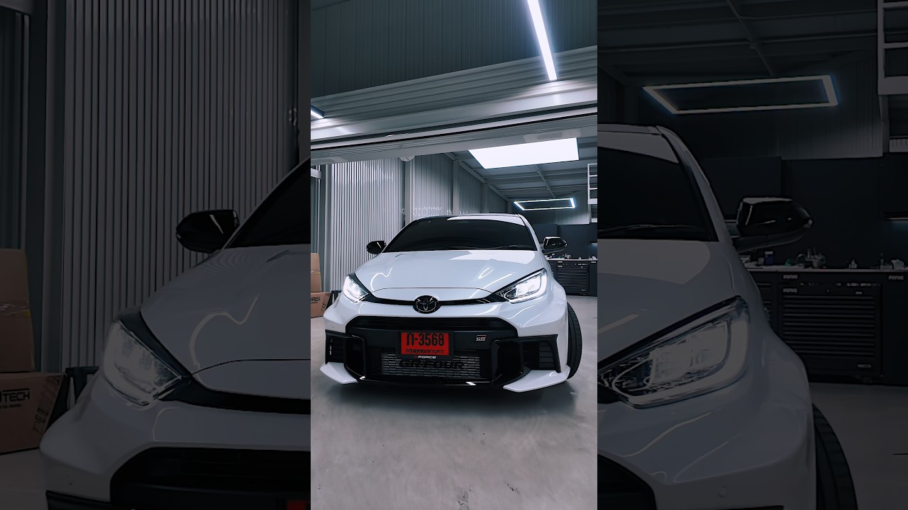 GR Yaris สีขาว RAYS TE37 daily build — G-FORCE Thailand