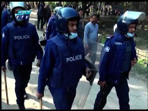 চিনিকল বন্ধের প্রতিবাদে রংপুরের শ্যামপুর চিনিকল ও আশ পাশের এলাকায় আধা বেলা হরতাল