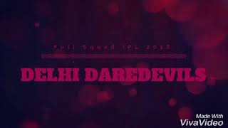 DeLhi Daredevils Full team IPL 2018