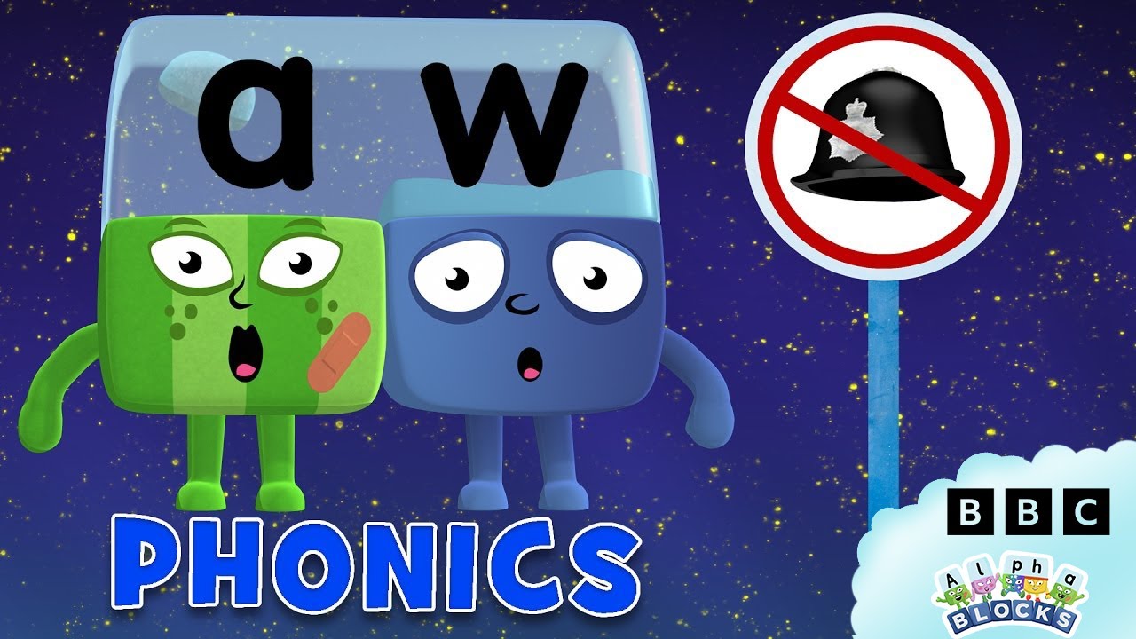 Long Vowel Sounds - AU & AW | Phonics For Kids - Learn To Read | Alphablocks