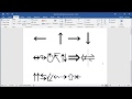 How to insert Arrows in Word