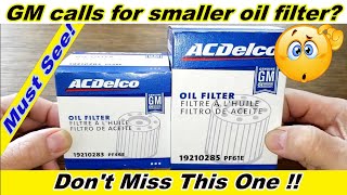 ACDelco Oil Filter PF46E Cut Open vs. ACDelco Oil Filter PF61E Cut Open