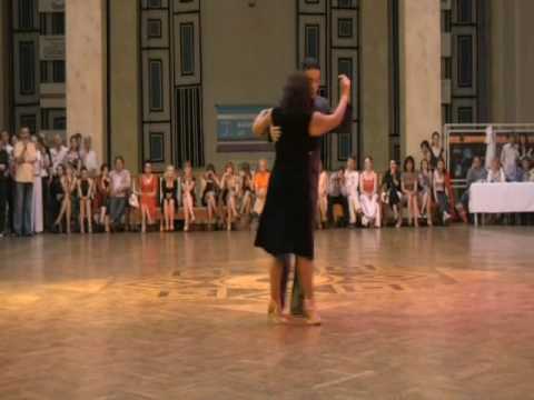  Graciela Gonzalez  and  Jose Almar  are  dancing  to  a  milonga  in  2009