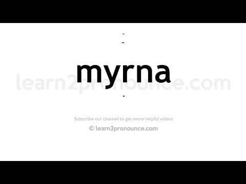 How to pronounce Myrna | English pronunciation