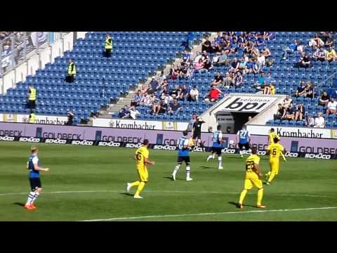 DSC vs KSC Freistoß KSC Gegenangriff vom DSC 2  Halbzeit 07.08.2016