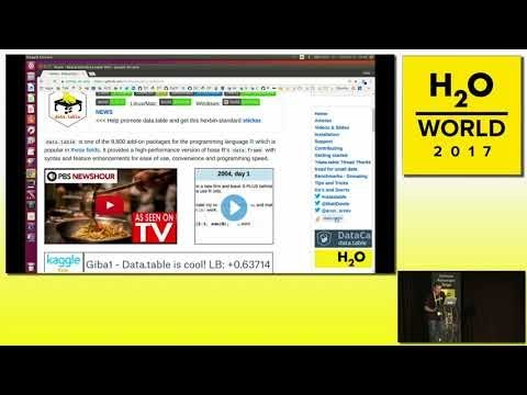 Talk by Matt Dowle, Main Author of the data.table package in R