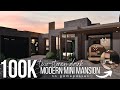 BLOXBURG | NO GAMEPASS 2 Storey Dark Modern Mini Mansion | 100k | Speedbuild