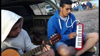 Tan perfecto que asusta - Callejeros (cover con guitarra y melodica)