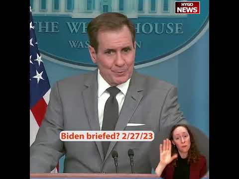 Q: was Biden briefed on? not quite sure there. A: I didn’t say that. I said Biden has kept informed