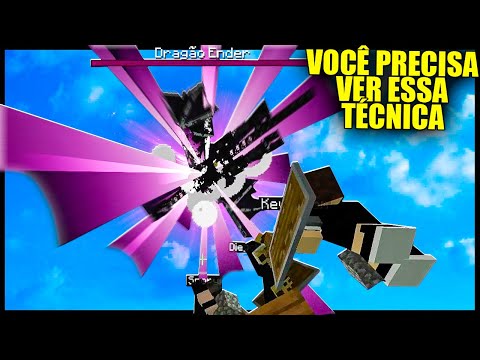 ⭐Minecraft : Matando o DRAGÃO sem usar armadura! - Humanamente Impossível #04