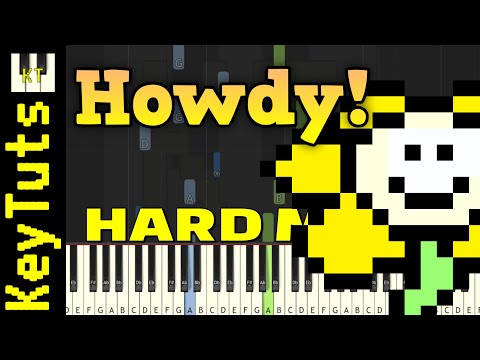 Howdy! [Undertale Yellow] - Hard Mode [Piano Tutorial] (Synthesia)