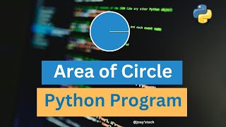 Download the video "Python program to calculate area of circle by taking radius as input #pythonforbeginners"