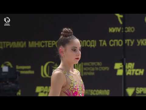 Elsa SOMVILLE (FRA) - 2020 Rhythmic Europeans, junior ribbon final