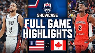 Anthony Edwards - Stephen Curry - Anthony Davis - Team USA - Canada