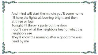 Bonnie Owens - Tonight I&#39;ll Throw a Party Lyrics