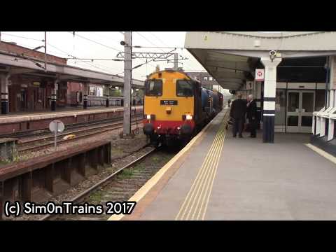 DRS Class 20, 20302 & 20303, 3S12 & 3S13 at Wakefield Westgate (9th October 2017)