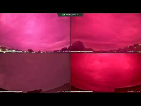 Timelapse do céu - Uma semana em alguns instantes em Santa Catarina - Monte Castelo - 13/07/2026