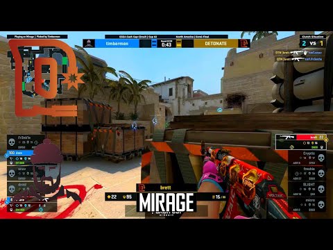 Detonate vs. timbermen - Map 2 [Mirage] - ESEA Cash Cup Circuit Season 1 Cup 2 NA - Semi-final