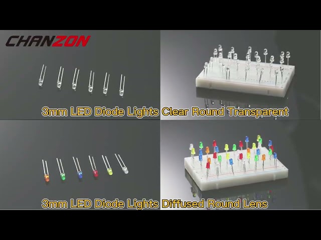 Vídeo relacionado con AUKENIEN 500 Piezas Diodo LED 3MM Emisor Kit Redondo Diodos Difusos de Luz LED Blanco Rojo Verde Azul Amarillo (50piezas cada color)