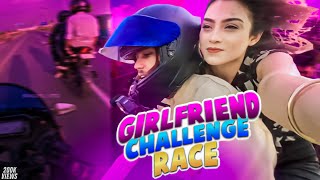 Girlfriend challenge race  Gsxr vs R15  Rasel JTS