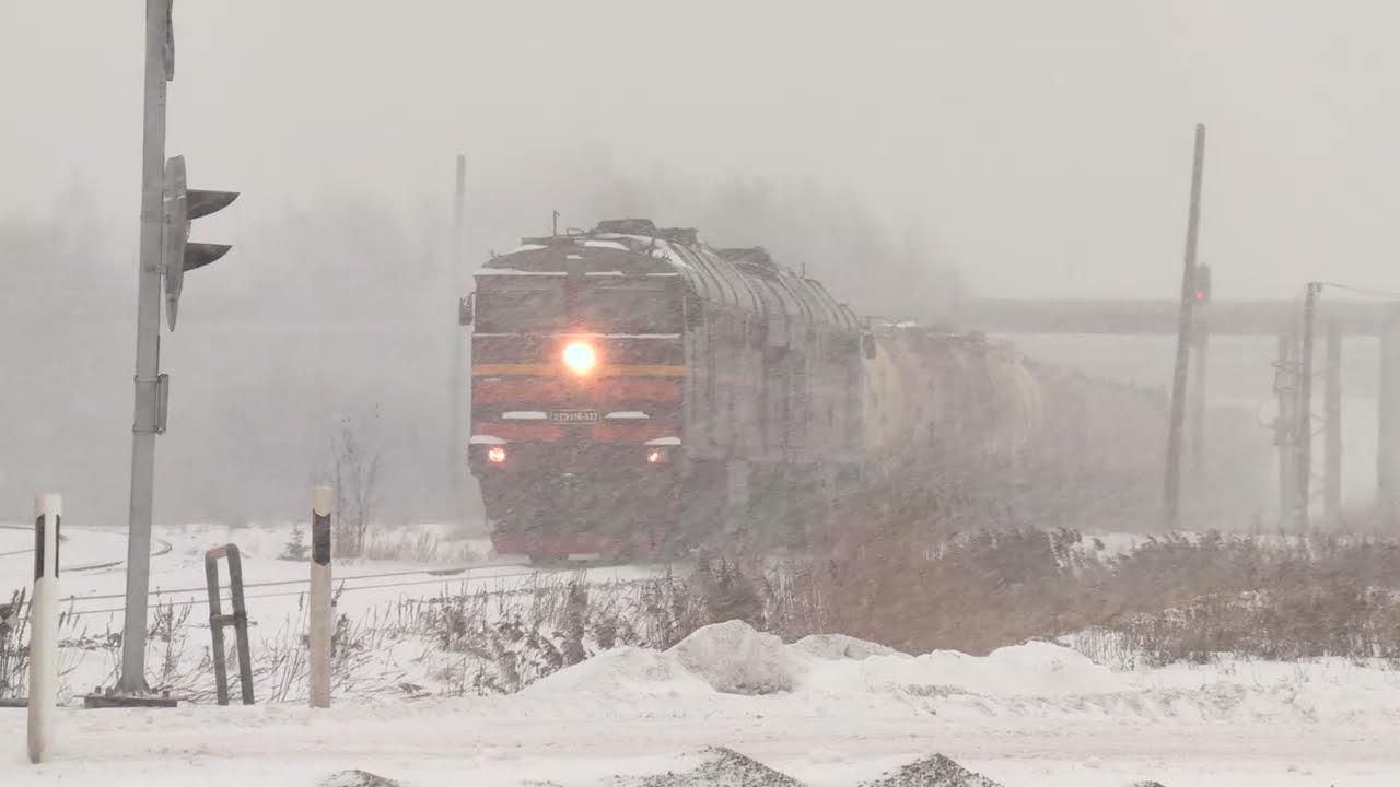 Тепловоз 2ТЭ116-933 близ ст. Мууга / 2TE116-933 near Muuga station