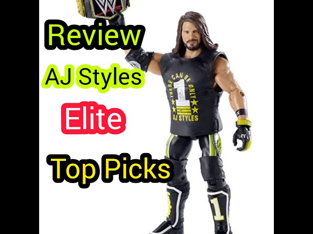 Vídeo relacionado con Mattel Figura de acción WWE Top Picks, 15,2 cm de colección AJ Styles con 14 puntos de articulación y aspecto realista