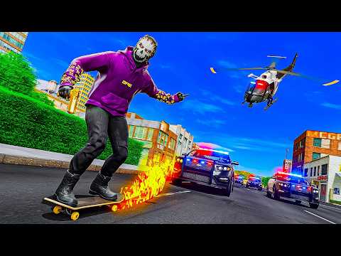 Fast Skateboard Annoying Cops In GTA 5 RP
