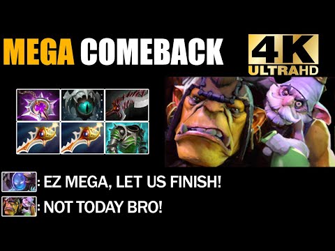 Mega Creeps Comeback By 1200GPM Alchemist Epic Battle Fight Dota 2 Pro Gameplay