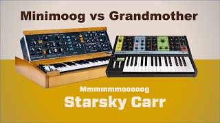 Video thumbnail for Moog Grandmother vs Minimoog Model D reissue // review and demo by Starsky Carr