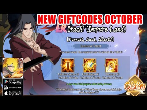 Ninja Legacy Storm Trial New Giftcodes October - Naruto RPG iOS Android