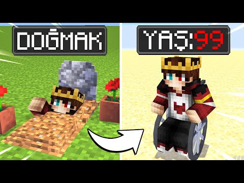 HER DAKİKA YAŞLANIYORUM 😱 - Minecraft