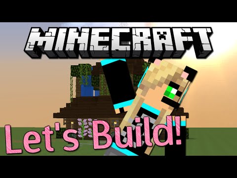 Let's Build! Minecraft Witch House! Speed Build.
