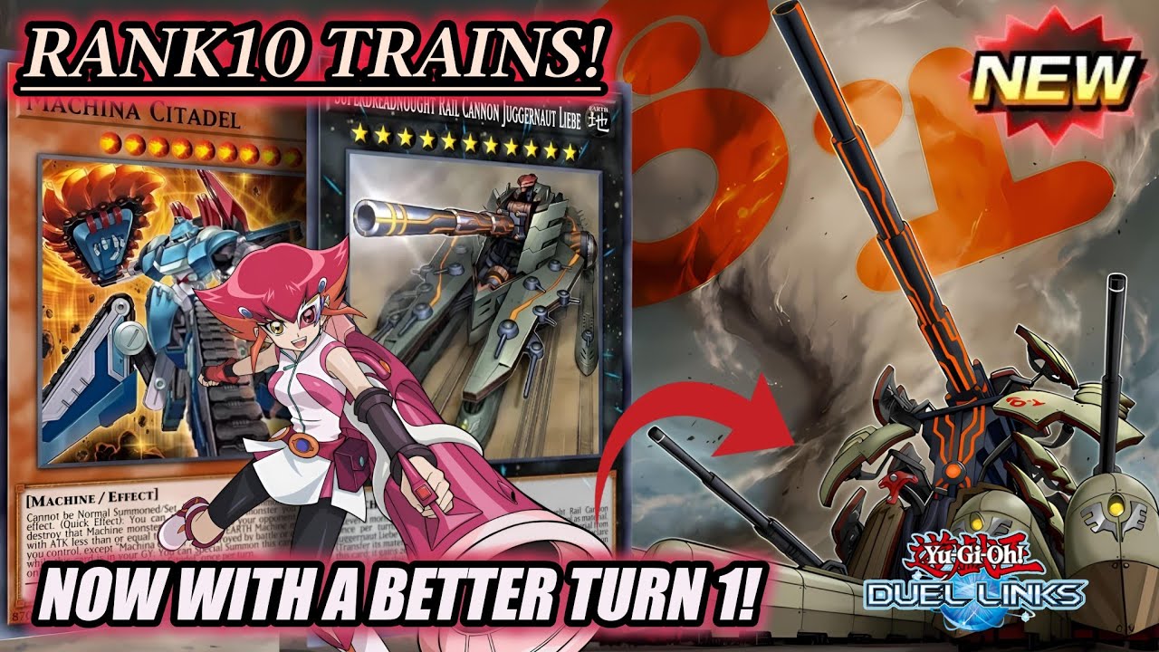 SUPERDREADNOUGHT RAIL CANNON SUPER DORA! RANK 10 TRAINS are BACK? (not exactly) [Duel Links]