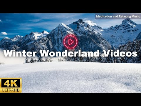 Norway 4K Winter Wonderland Film - Meditation Relaxing Music - Winter Scenery