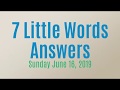 7 Little Words Daily Puzzle June 16 2019