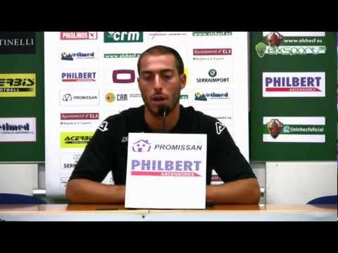 Elxsport.com Elche CF: Temp 12/13 J1. Rueda de prensa Palanca