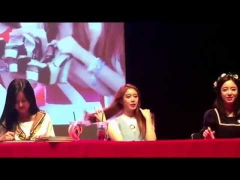 150819 T-ara fansign - EJ & JY dance to For You