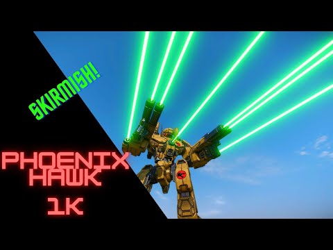 When skirmishing goes wrong. Phoenix Hawk 1K. MechWarrior Online (MWO).