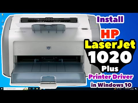 How to Download & Install HP LaserJet 1020 Plus Printer Driver in Windows 10 - Hindi