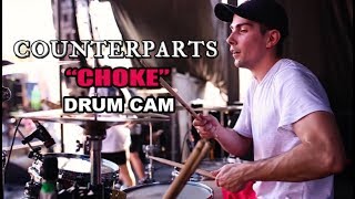 Counterparts | Choke | Drum Cam (LIVE)