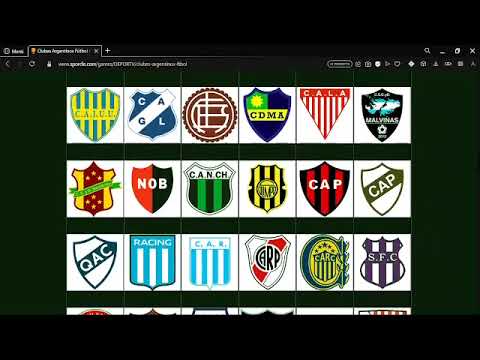 Podré adivinar 100 ESCUDOS DEL FÚTBOL ARGENTINO?