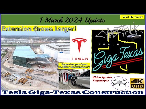 S Extension Steel & Glass, Cybertruck Test & Big Deliveries! 1 March 2024 Giga Texas Update(08:35AM)